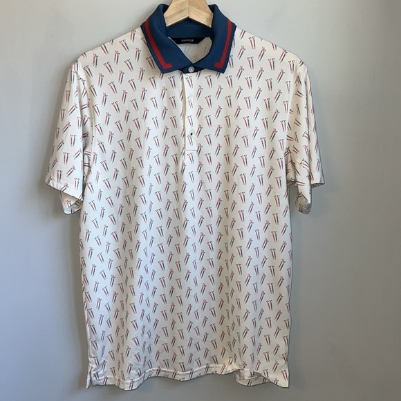 Radmor Taylor Recycled Mr. Tee - True Blue/Snow White Size S - Picture 2 of 7